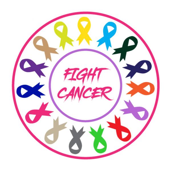 Cancer Awareness Pin Badge Stainless Steel
