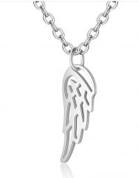 Angel Wing Stainless Steel Pendant Necklace