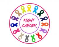 Cancer Awareness Pin Badge Stainless Steel