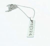 Buddhism Om Mani Padme Hum Tag pendant Necklace