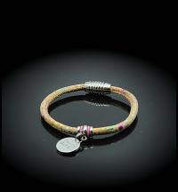 Natural Cork Inspirational Mantra Bracelet
