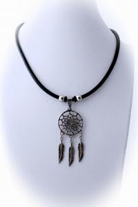 Dream Catcher Genuine Leather Choker 