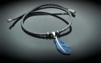 Feather Leather Choker