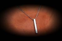 Inspirational Quote Ingot Bar Necklace - Free To Be Me