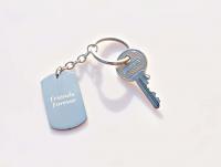 Friends Forever Keychain / Bag Clip - Stainless Steel