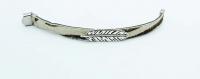 Feather Leather Bracelet - Hair On Zebra Design