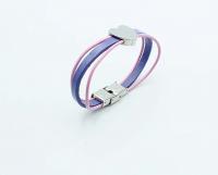 Heart Bracelet Grape & Pink Lemonade