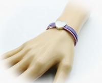 Heart Bracelet Grape & Pink Lemonade