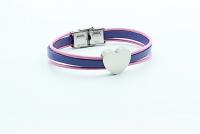 Heart Bracelet Grape & Pink Lemonade