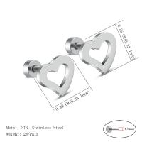 Heart Earrings in Stainless Steel