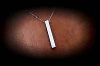 This too Shall Pass Ingot Bar message Necklace 