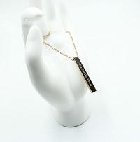 This too Shall Pass Ingot Bar message Necklace