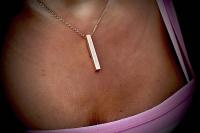 This too Shall Pass Ingot Bar message Necklace