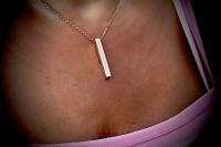 This too Shall Pass Ingot Bar message Necklace 