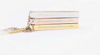 This too Shall Pass Ingot Bar message Necklace
