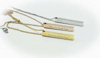 This too Shall Pass Ingot Bar message Necklace 