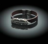 Feather Genuine Leather Bracelet