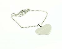 Live For Today Heart Shaped Stainless Steel Pendant