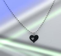 Love Heart Pendant - 2 Hearts Beat As 1