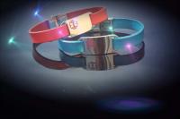 Medical Alert Vibrant Genuine Leather Bracelets - Customisable.