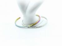 Inspirational Unisex Bangle - Never Give Up