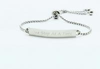 Inspirational Mantra Bracelet - One Step At A Time