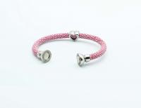 Pink Stingray Heart Of Steel Bracelet