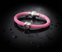 Pink Stingray Heart Of Steel Bracelet