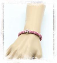 Pink Stingray Heart Of Steel Bracelet