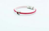 Raspberry Ripple Love Heart Bracelet