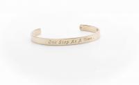 Rose Gold Stainless Steel Cuff Bangle  With Your Chosen EWE Mantra