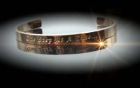 Rose Gold Stainless Steel Cuff Bangle With Your Chosen EWE Mantra