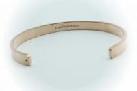 Rose Gold Stainless Steel Cuff Bangle With Your Chosen EWE Mantra