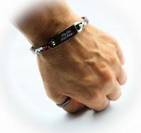Inspirational Bracelet - Summer Flower Leather & Steel Customised.