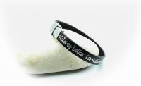 La Vida Es Bella  (Life is Beautiful) Leather Bracelet