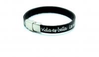 La Vida Es Bella (Life is Beautiful) Leather Bracelet