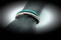 Double Layer "Wish Dream Believe" Leather Tube Inspiration Bracelet