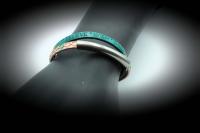 Double Layer "Wish Dream Believe" Leather Tube Inspiration Bracelet
