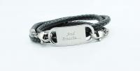 Wrap Around Braided Leather Inspirational Bracelet - Customisable