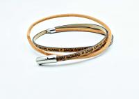 Wrap Around Double Layer Leather Inspirational Bracelet