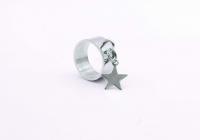 Star Dangle Ring Stainless Steel