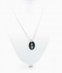 Semi Colon Open Design Necklace