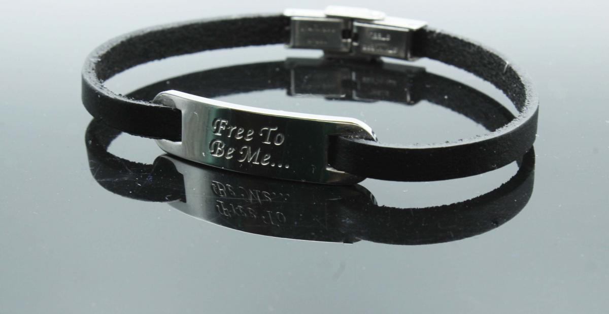 Inspirational Bracelet - Genuine Leather Customised