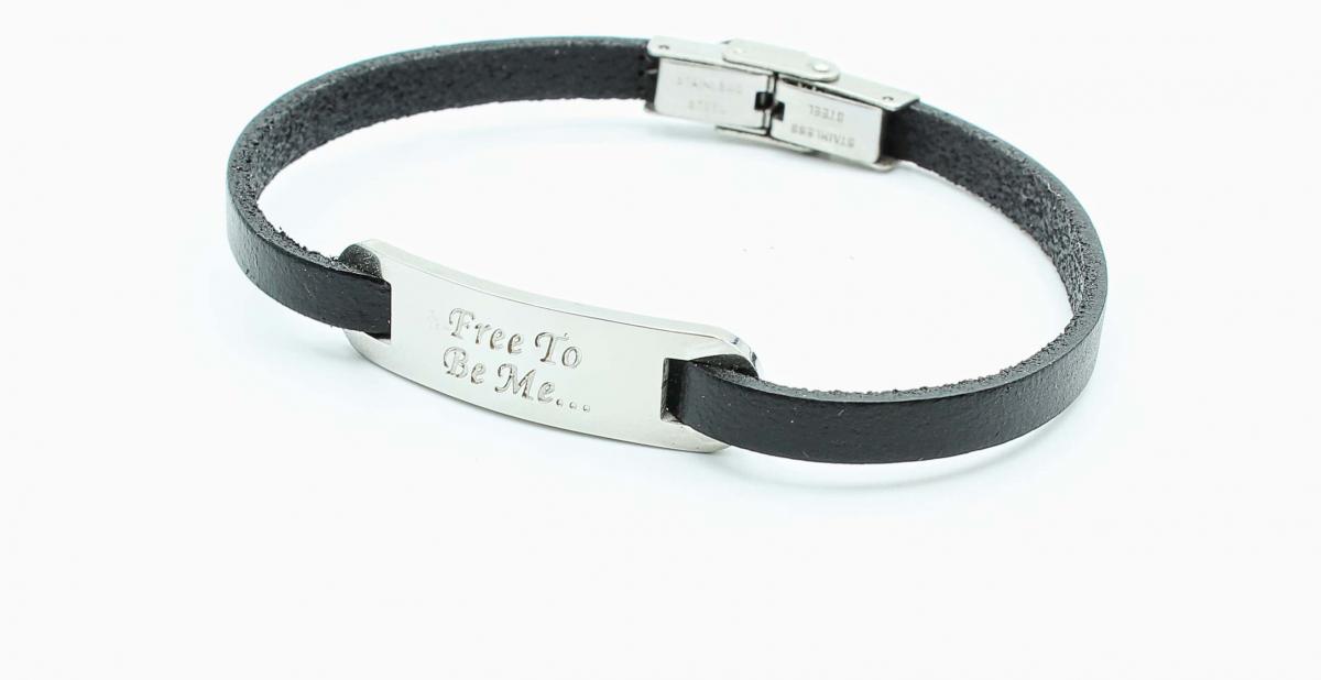 Inspirational Bracelet - Genuine Leather Customised