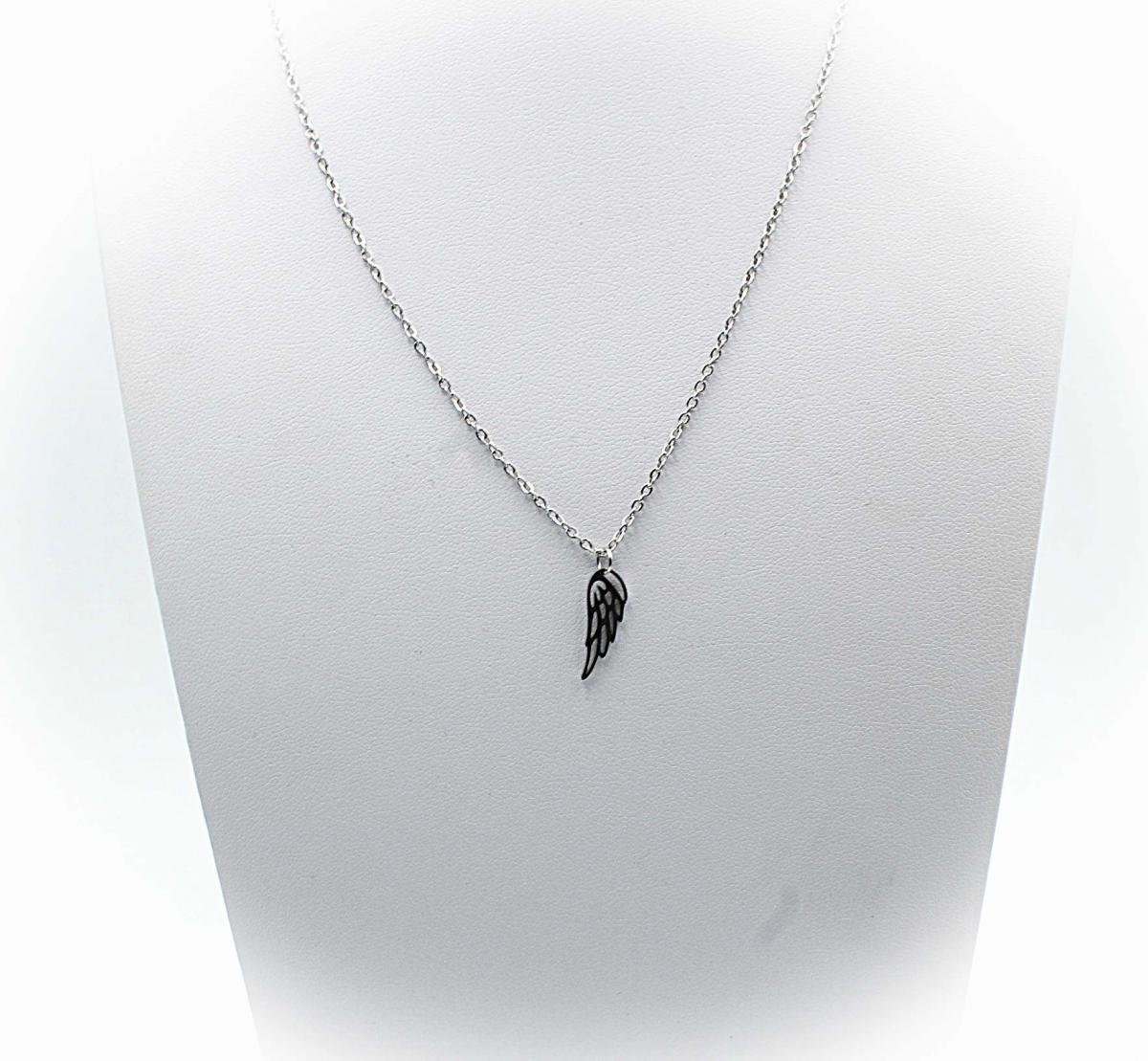 Angel Wing Stainless Steel Pendant Necklace