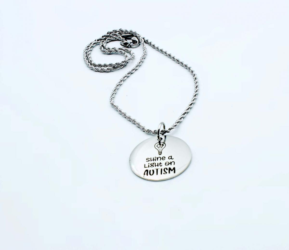 Autism Awareness (ASD) Mantra Necklace