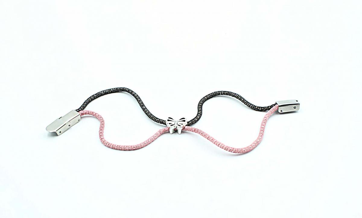 Butterfly Double layer Mesh Chain Bracelet