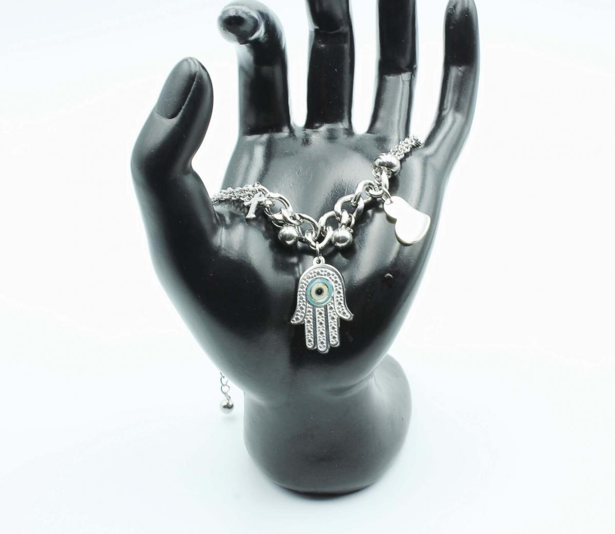 Fatima Hand Charm Bracelet Stainless Steel