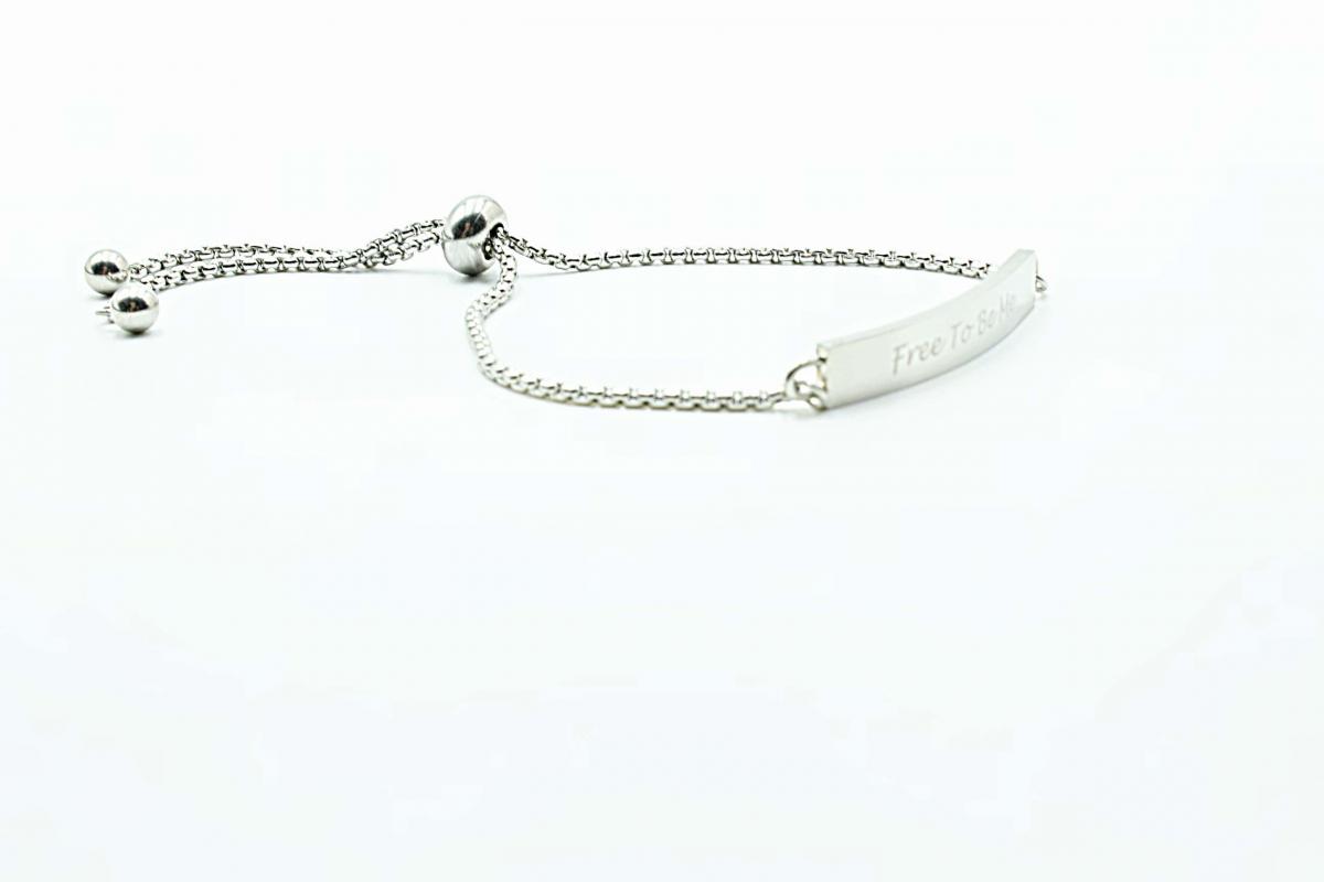 Inspirational Quote Bracelet - Free To Be Me