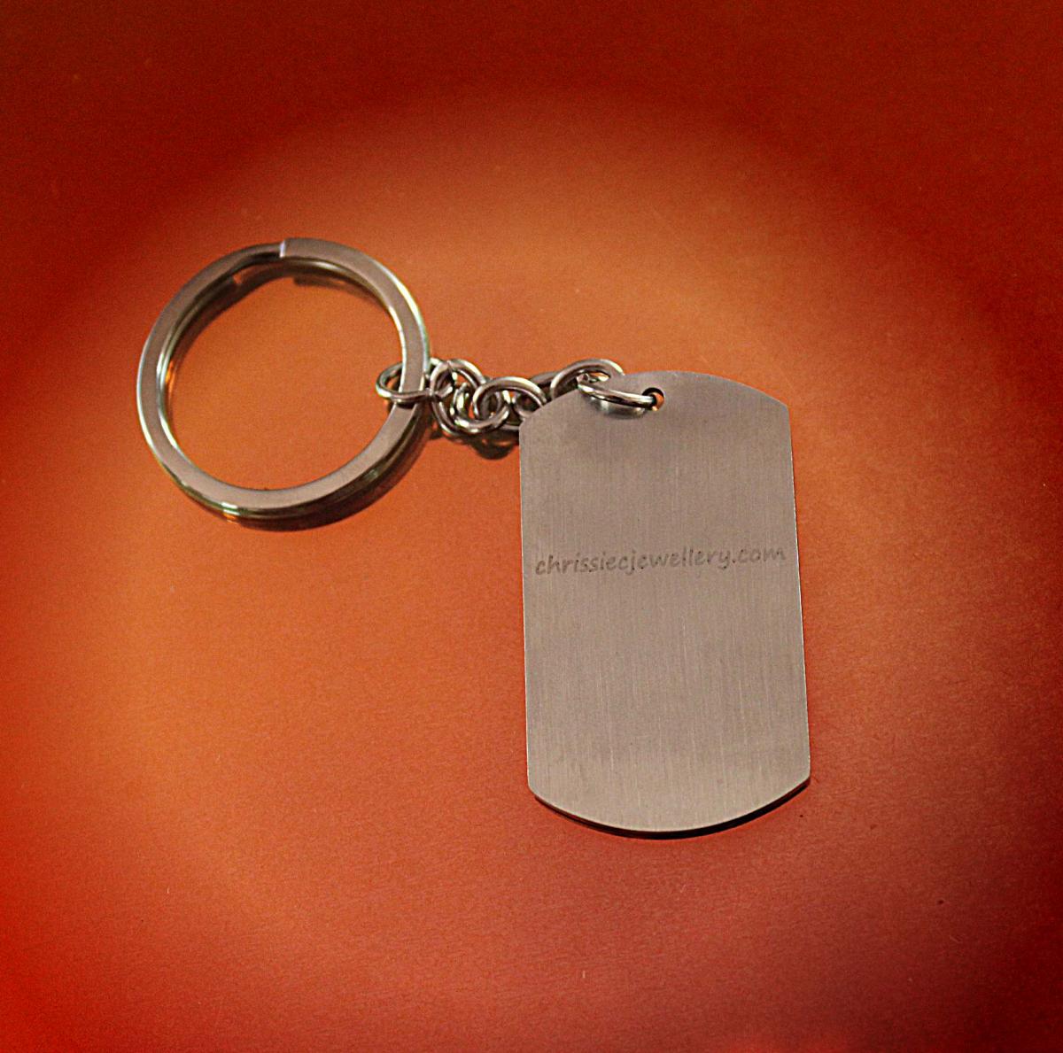 Friends Forever Keychain / Bag Clip - Stainless Steel